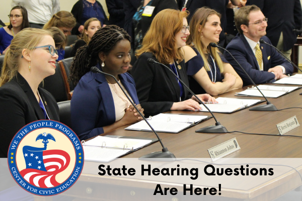 We the People State Hearing Questions Available