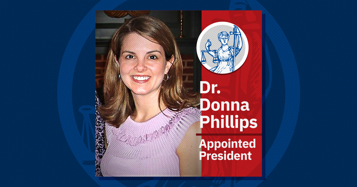 Photo of Dr. Donna Phillips, newly appointed as President of the Center for Civic Education