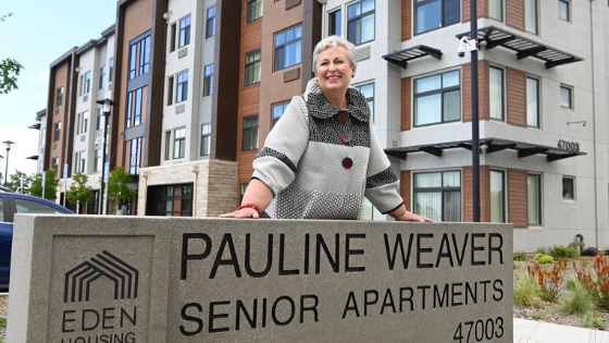Apartments Dedicated in Honor of Board President Pauline Weave